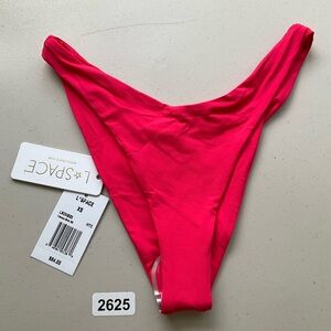 L*Space Cabana Bikini Bitsy Bottom in Lipstick Red Size XS Swimwear NWT